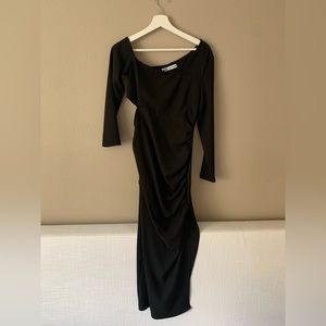 Zara draped asymmetric dress